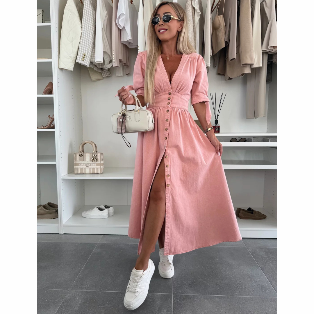 Giulia | Abito Elegante con Bottoni