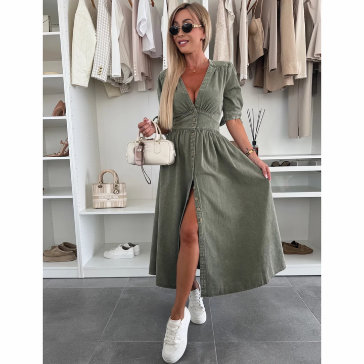 Giulia | Abito Elegante con Bottoni