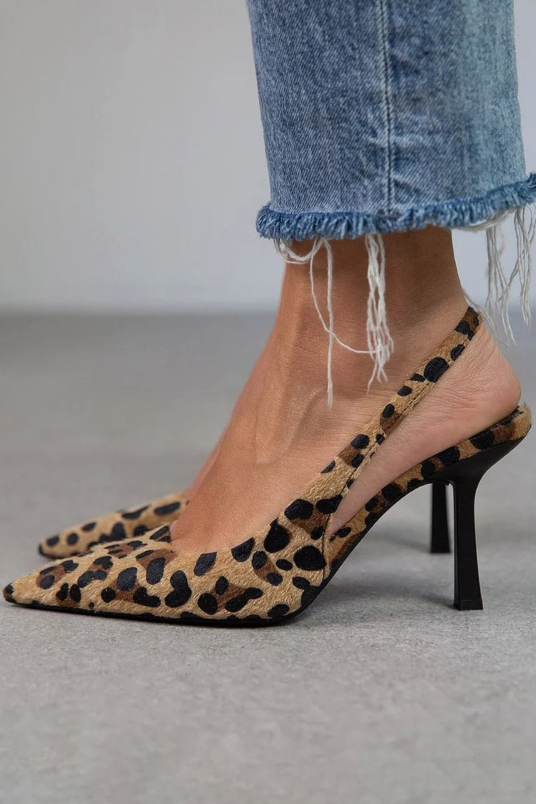 Ambra™ | Décolleté Leopardati Slingback
