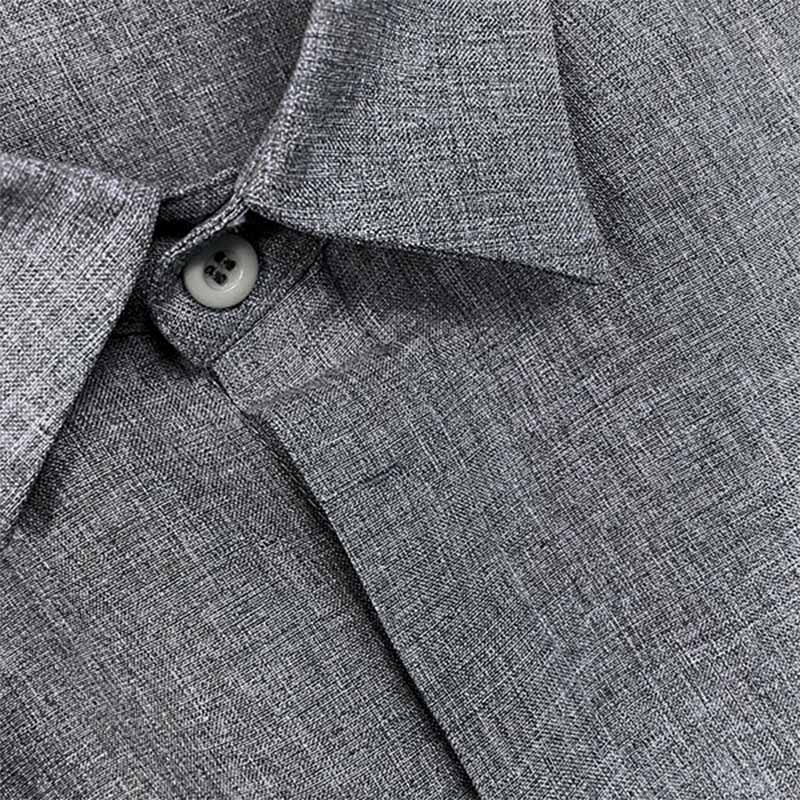 LinoEase™ | Camicia Estiva in Cotone e Lino a Maniche Corte
