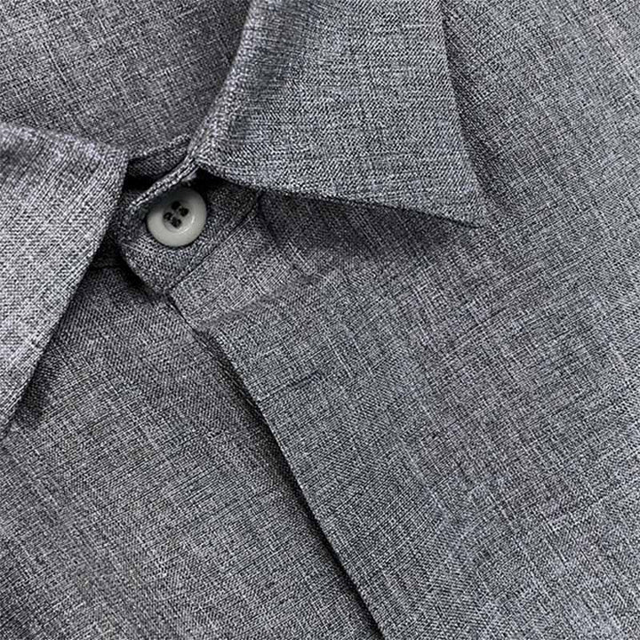 LinoEase™ | Camicia Estiva in Cotone e Lino a Maniche Corte