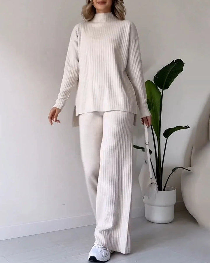 Zilena™ | Completo Elegante Due Pezzi con Spacco Laterale