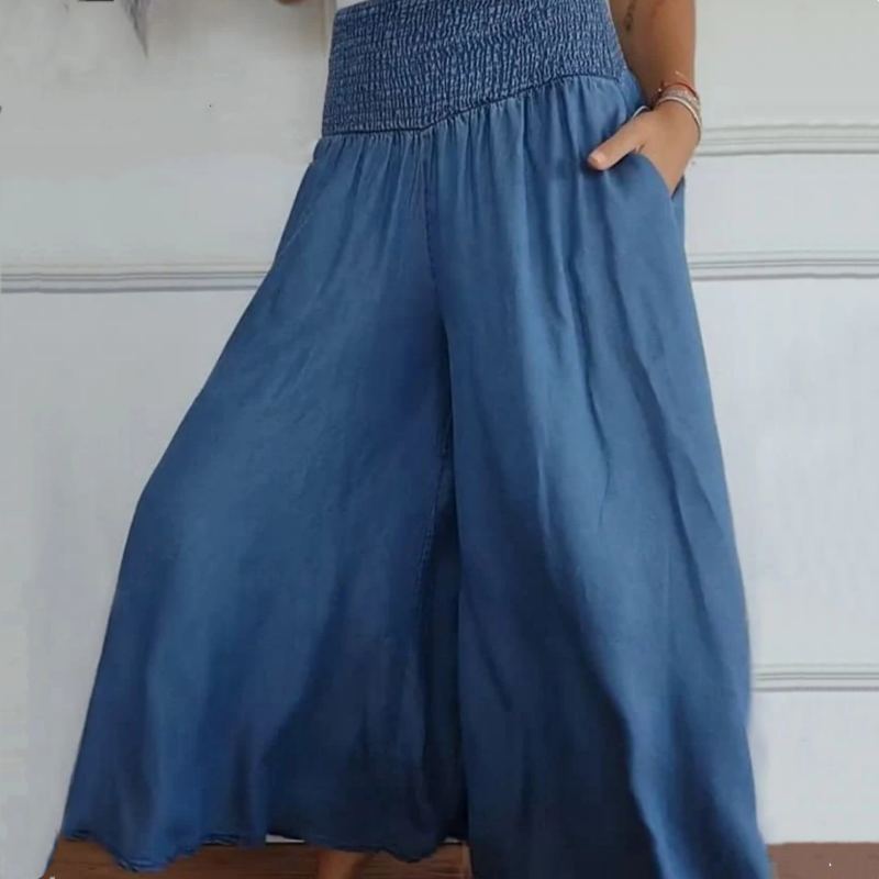 GINEVRA™ | Jeans Palazzo a Vita Alta