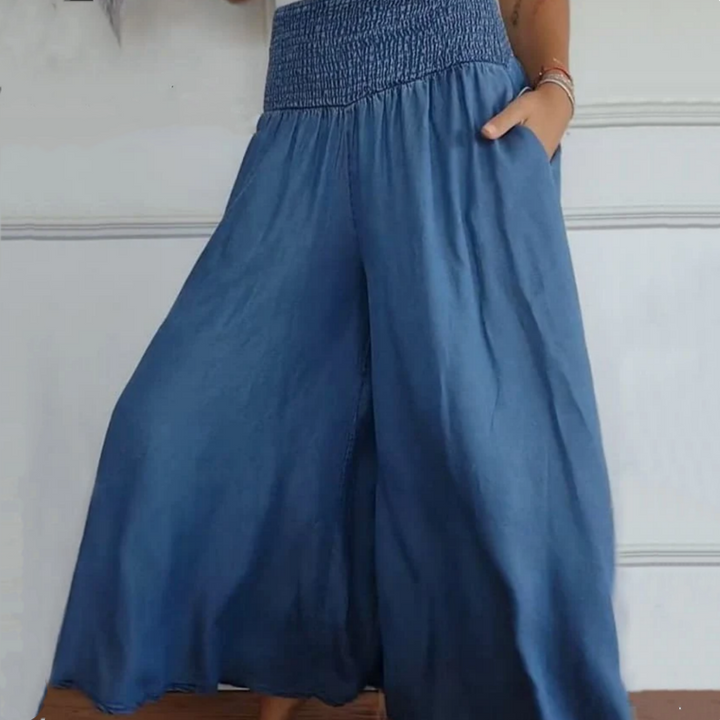 GINEVRA™ | Jeans Palazzo a Vita Alta