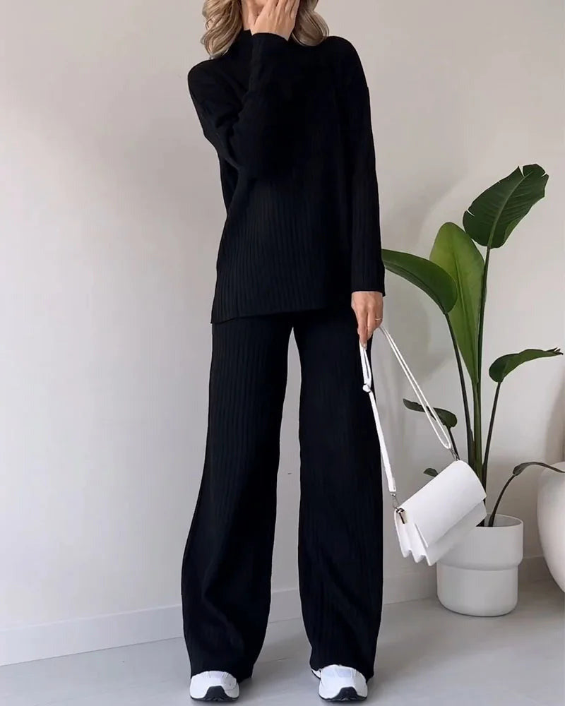 Zilena™ | Completo Elegante Due Pezzi con Spacco Laterale