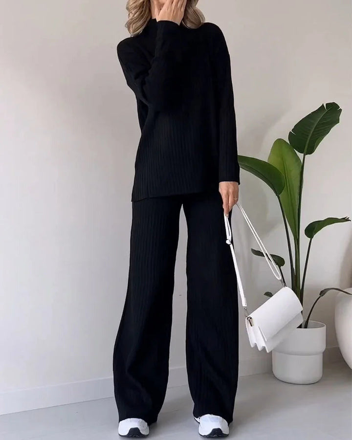 Zilena™ | Completo Elegante Due Pezzi con Spacco Laterale