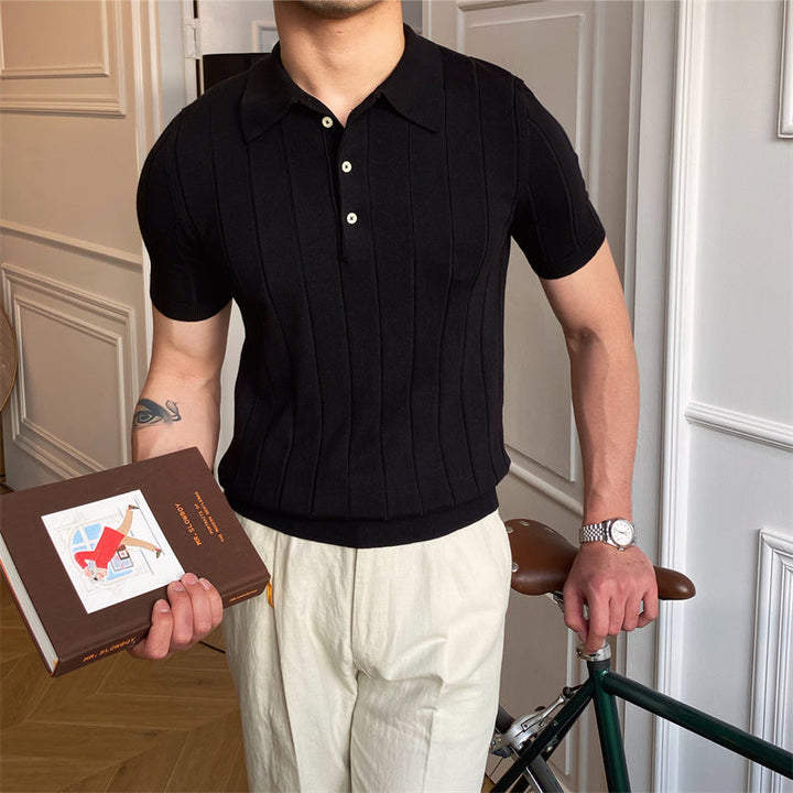 Aspen | Polo in Maglia Plissettata