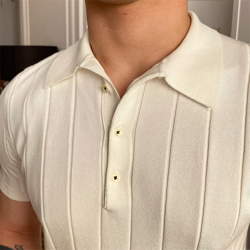 Aspen | Polo in Maglia Plissettata