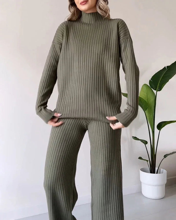 Zilena™ | Completo Elegante Due Pezzi con Spacco Laterale