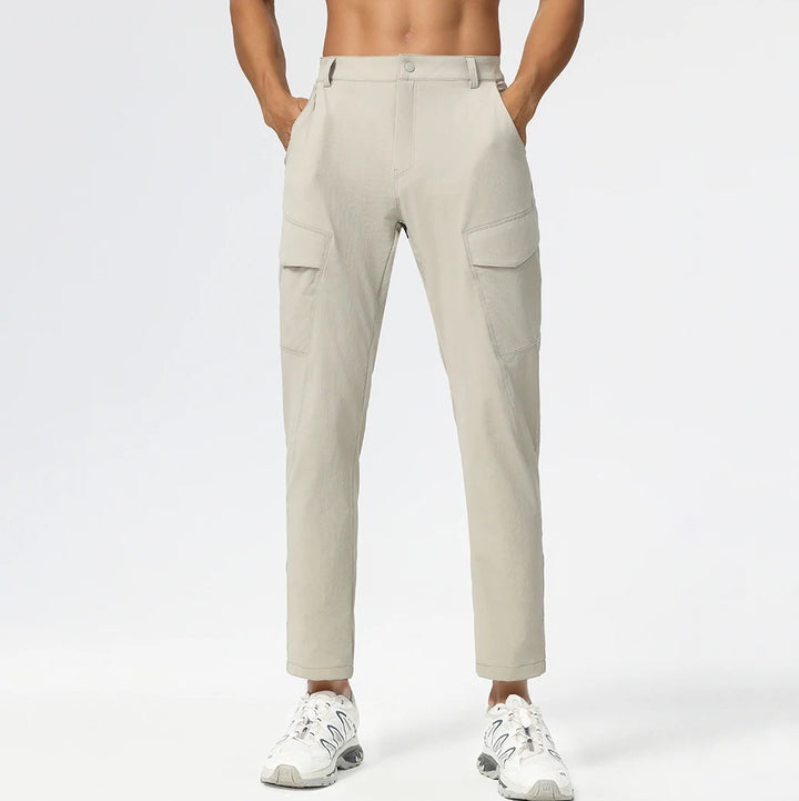 Pantaloni Cargo Uomo a Gamba Dritta Sportivi