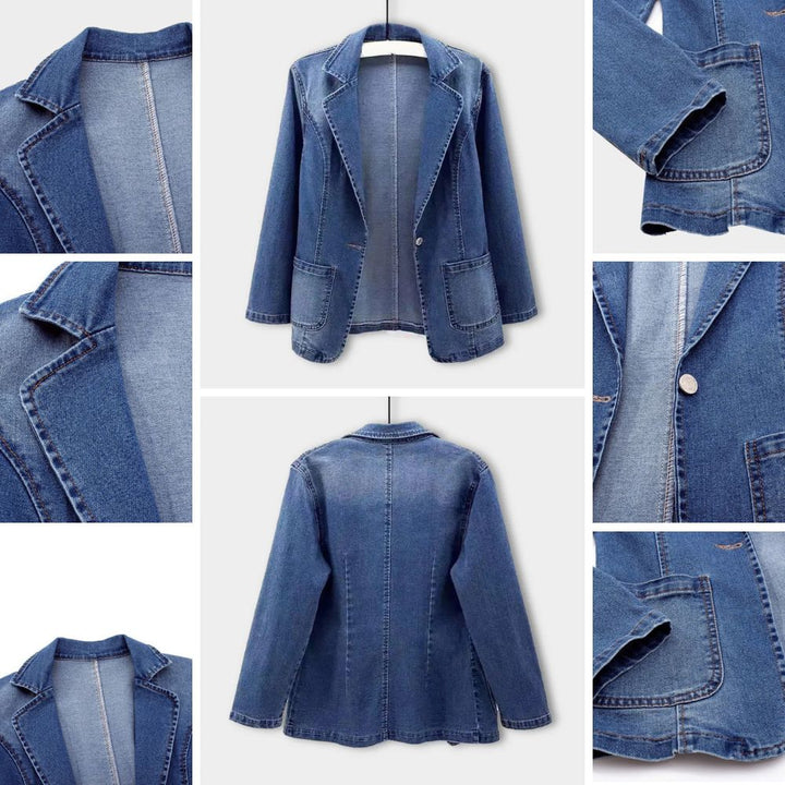 Sofia™ | Blazer in Denim Elegante per Donna