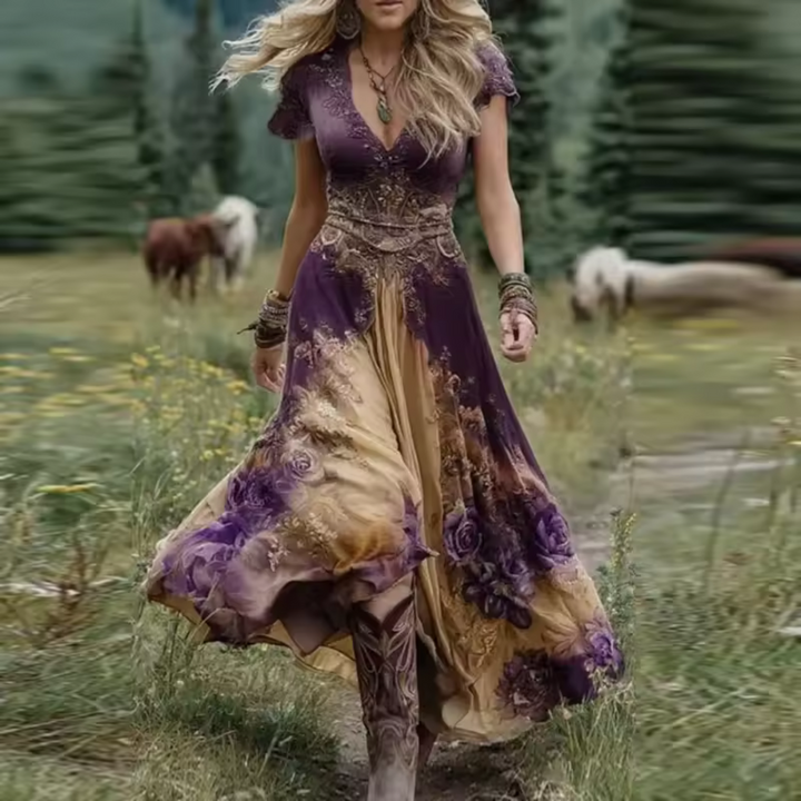 Celestine™ | Abito Floreale Sartoriale & Fluttuante