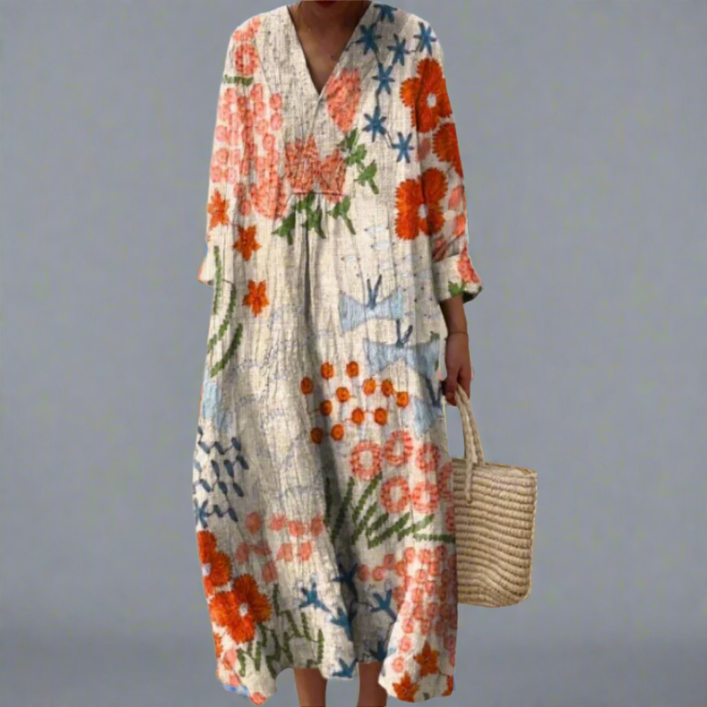 Eliza ™ | Abito Midaxi Patchwork Boho