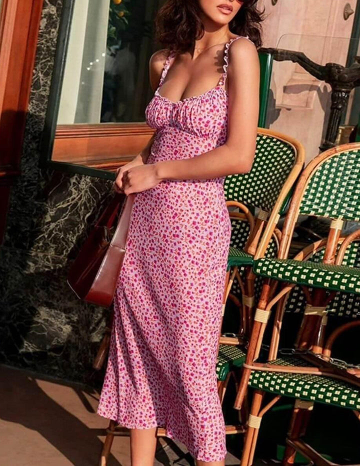 Luna | Abito Floreale Senza Maniche