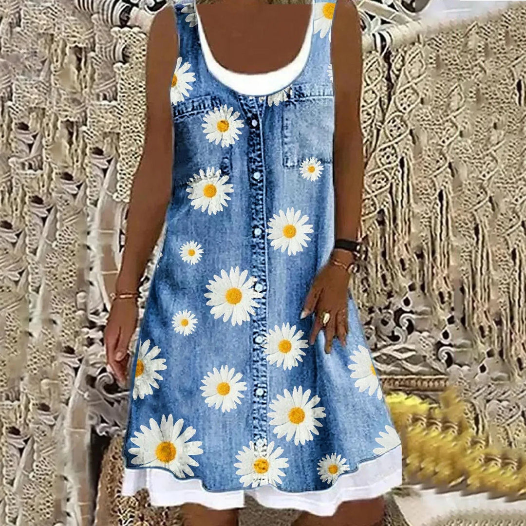 Sofia™ | Abito in Denim Morbido ed Elegante