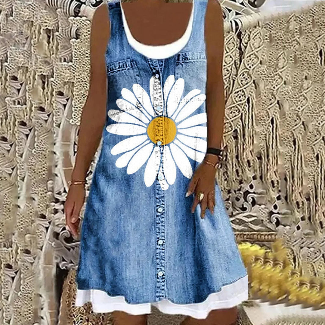 Sofia™ | Abito in Denim Morbido ed Elegante