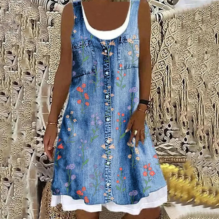 Sofia™ | Abito in Denim Morbido ed Elegante