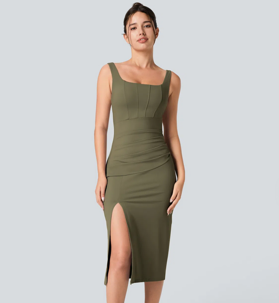 Luna | Abito Midi Fasciato