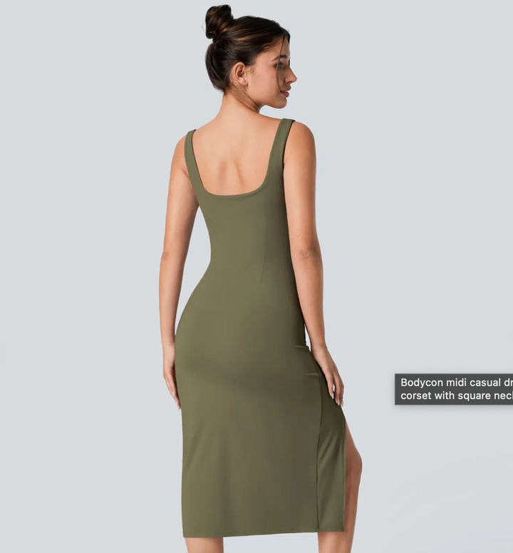 Luna | Abito Midi Fasciato