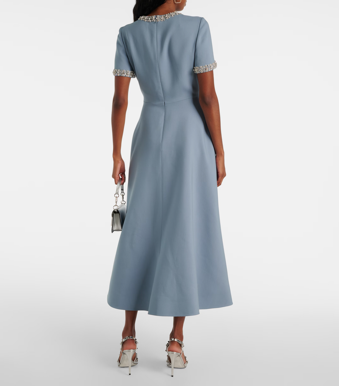 Raffaella™ | Abito Svasato con Fiocchi e Perline