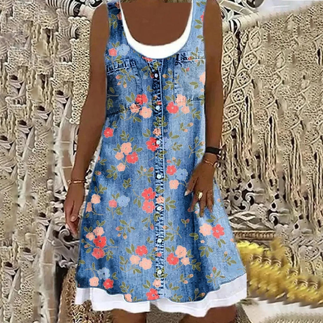 Sofia™ | Abito in Denim Morbido ed Elegante