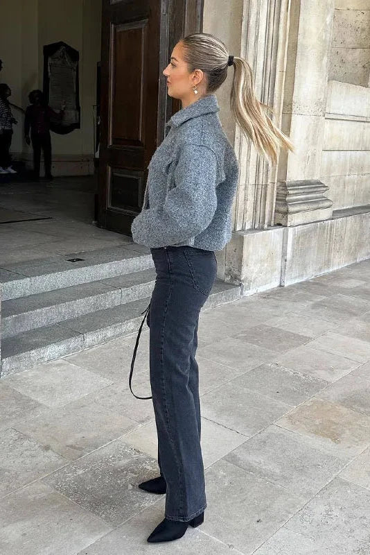 Ellie | Crop in Tweed con Zip