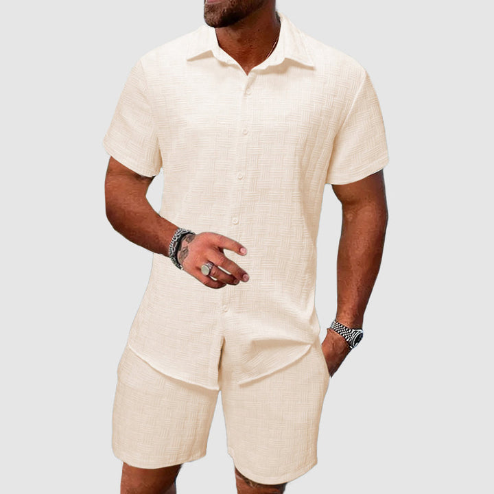 WillowSet™ | Completo Estivo da Uomo: Camicia e Bermuda Coordinati
