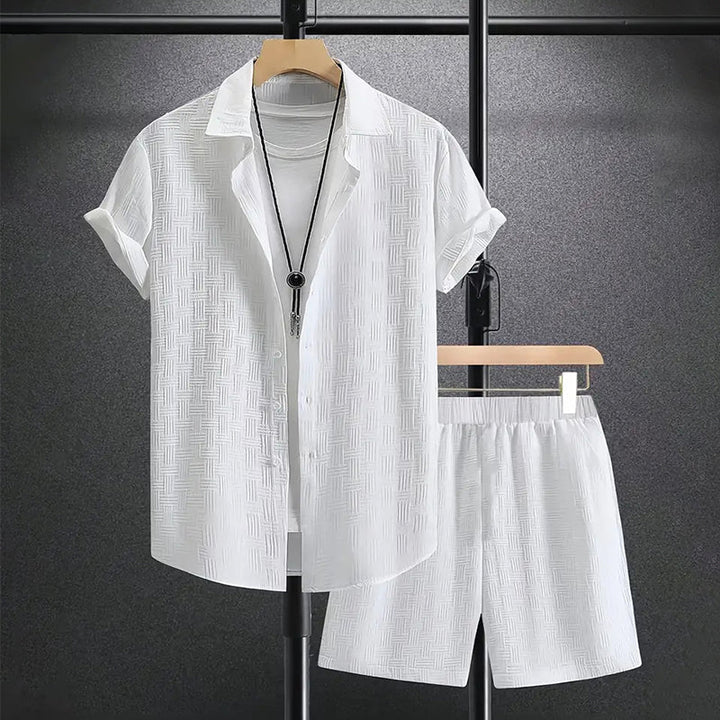 WillowSet™ | Completo Estivo da Uomo: Camicia e Bermuda Coordinati