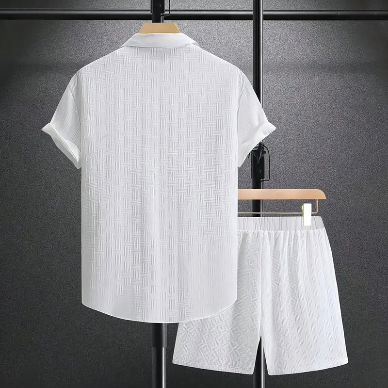 WillowSet™ | Completo Estivo da Uomo: Camicia e Bermuda Coordinati