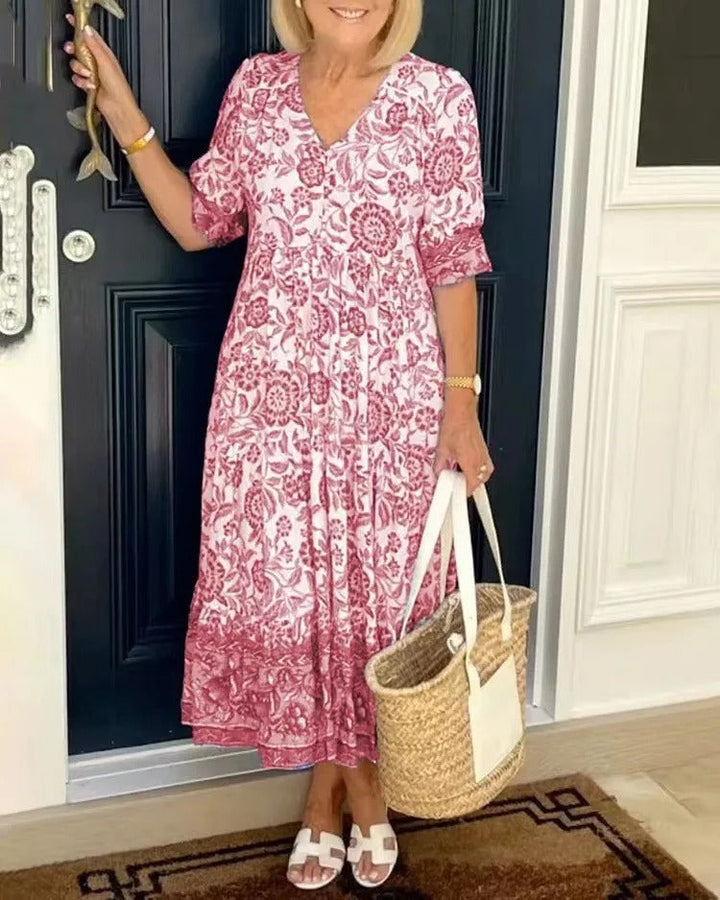 Vittoria™ | Abito Boho Chic con Scollo a V
