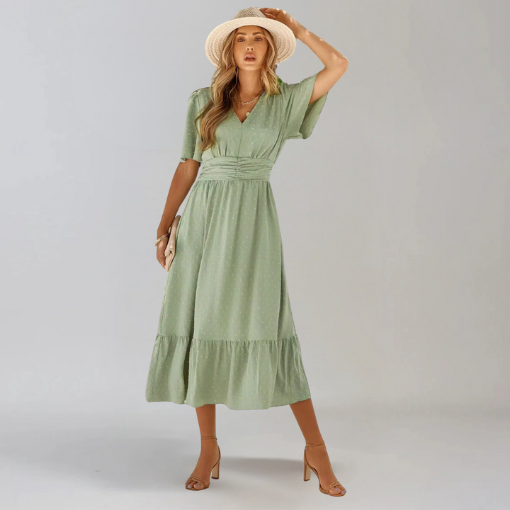 Aria™ | Abito Midi con Scollo a V