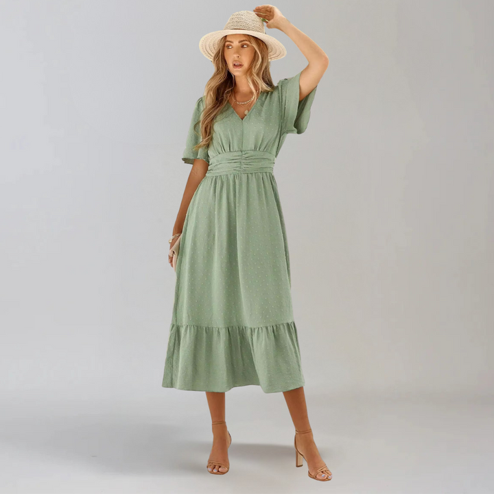 Aria™ | Abito Midi con Scollo a V