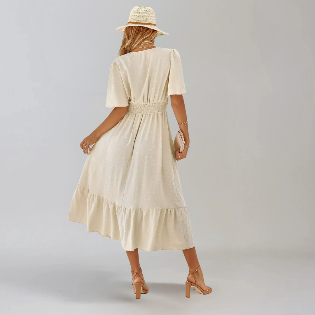 Aria™ | Abito Midi con Scollo a V