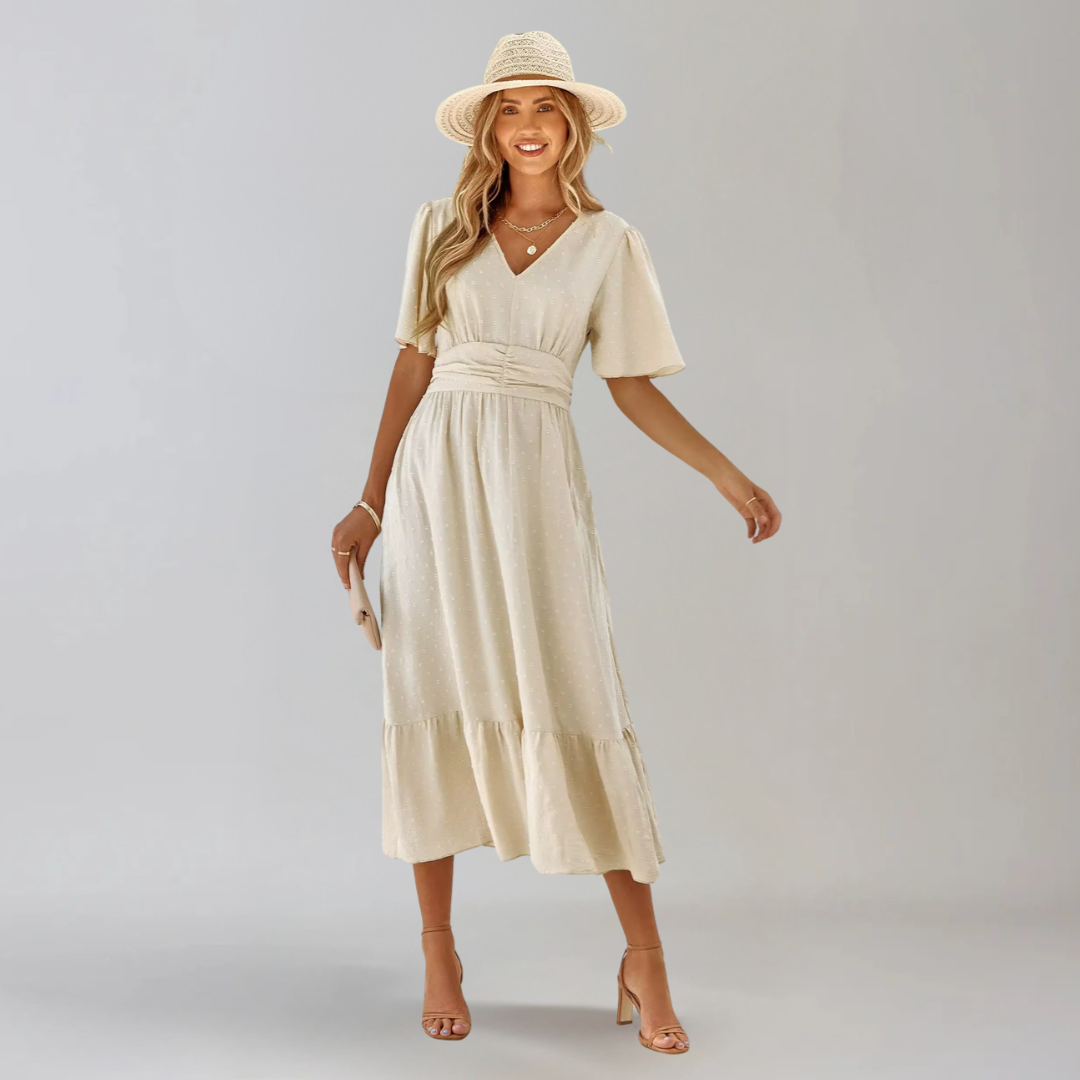 Aria™ | Abito Midi con Scollo a V