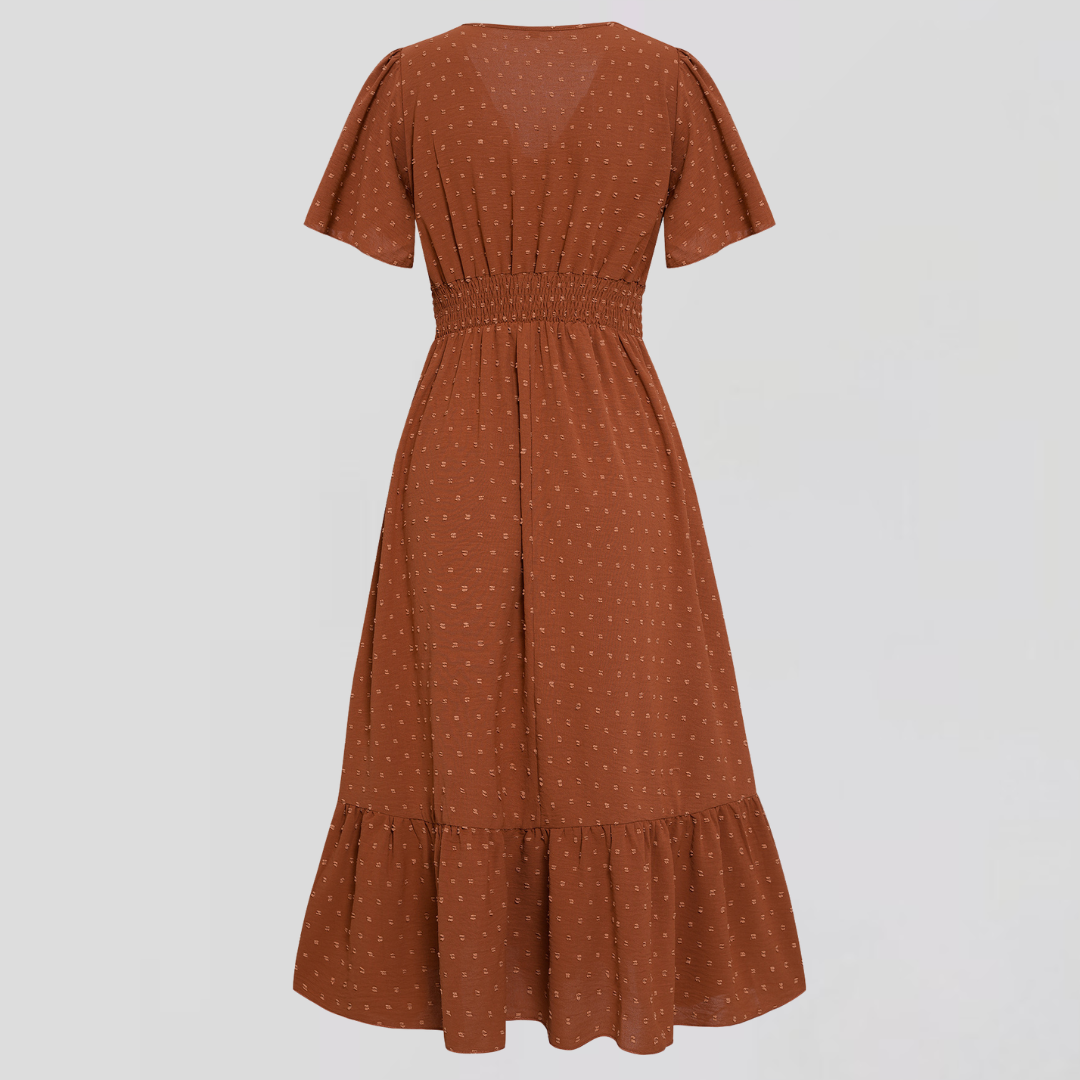 Aria™ | Abito Midi con Scollo a V