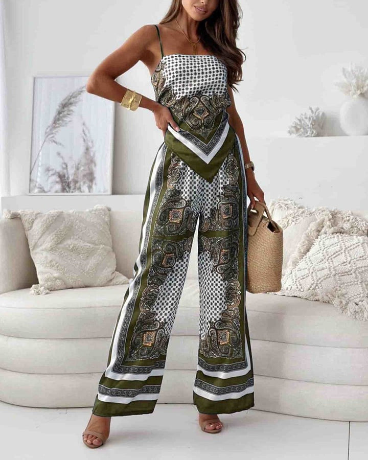 Isabella™ | Completo Due Pezzi con Stampa Elegante