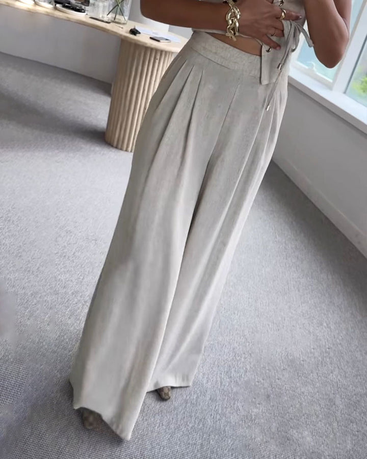 Luca | Set Due Pezzi con Top e Pantaloni Eleganti