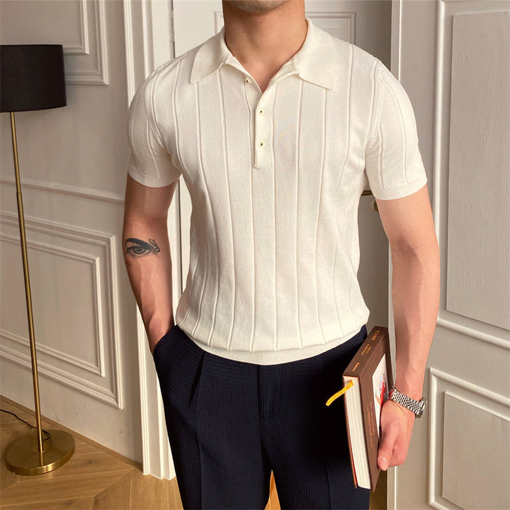 Aspen | Polo in Maglia Plissettata