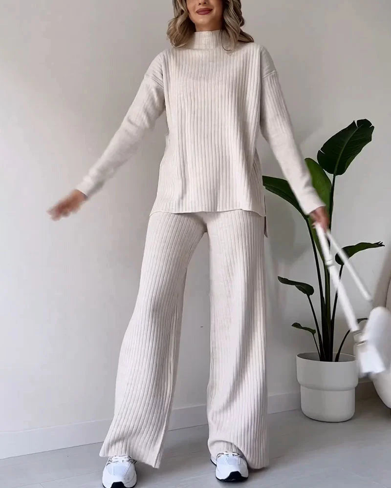 Zilena™ | Completo Elegante Due Pezzi con Spacco Laterale