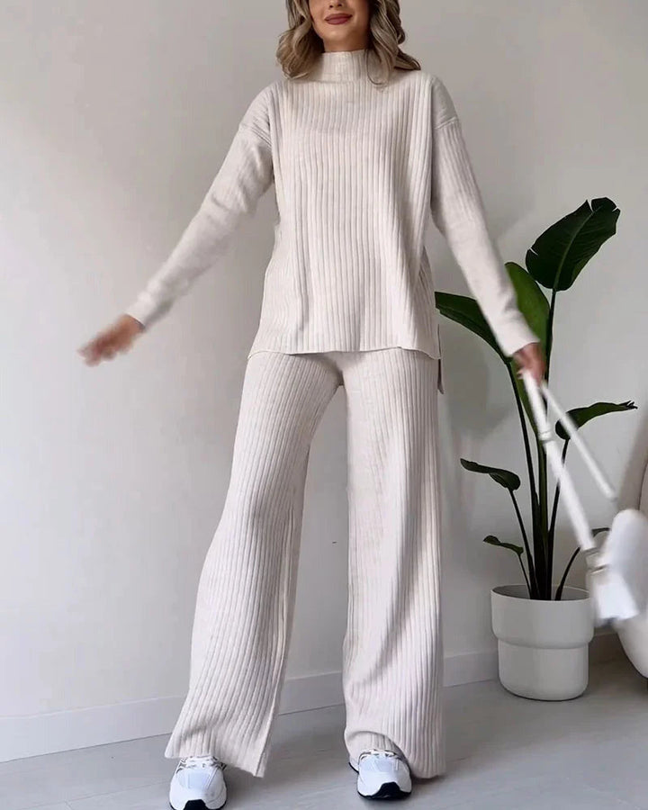 Zilena™ | Completo Elegante Due Pezzi con Spacco Laterale
