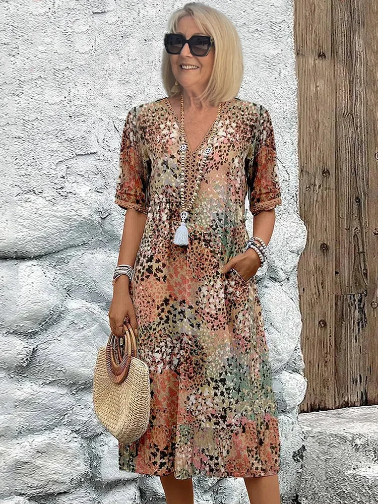 Enora™ | Abito Boho Estivo che Valorizza Senza Stringere