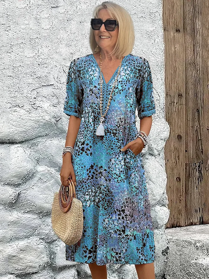 Enora™ | Abito Boho Estivo che Valorizza Senza Stringere