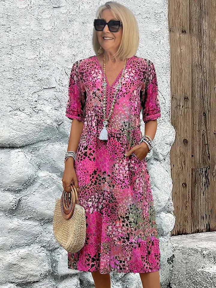 Enora™ | Abito Boho Estivo che Valorizza Senza Stringere