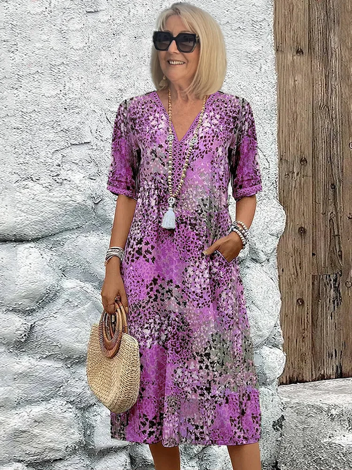 Enora™ | Abito Boho Estivo che Valorizza Senza Stringere