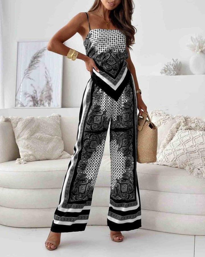 Isabella™ | Completo Due Pezzi con Stampa Elegante