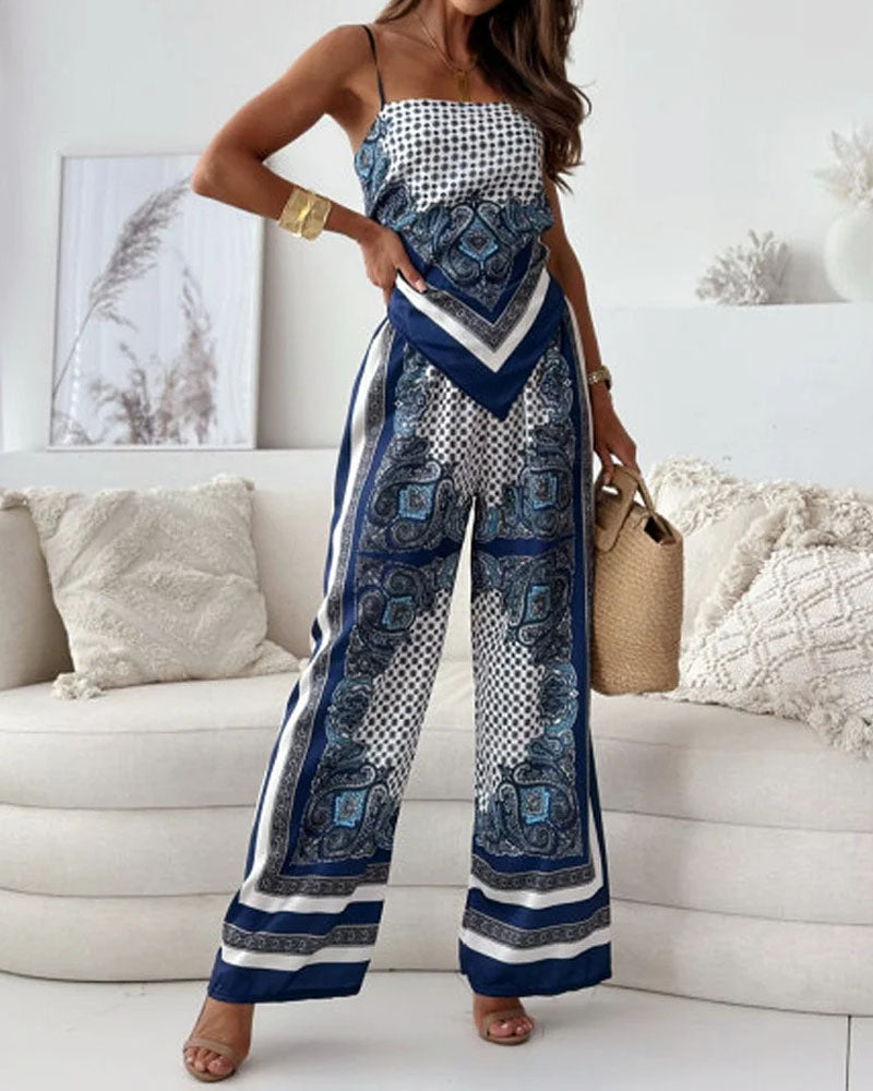 Isabella™ | Completo Due Pezzi con Stampa Elegante