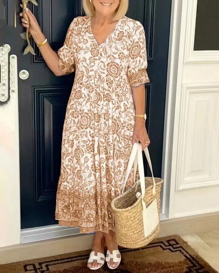Vittoria™ | Abito Boho Chic con Scollo a V