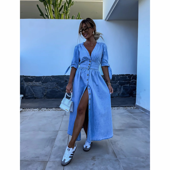 Giulia | Abito Elegante con Bottoni