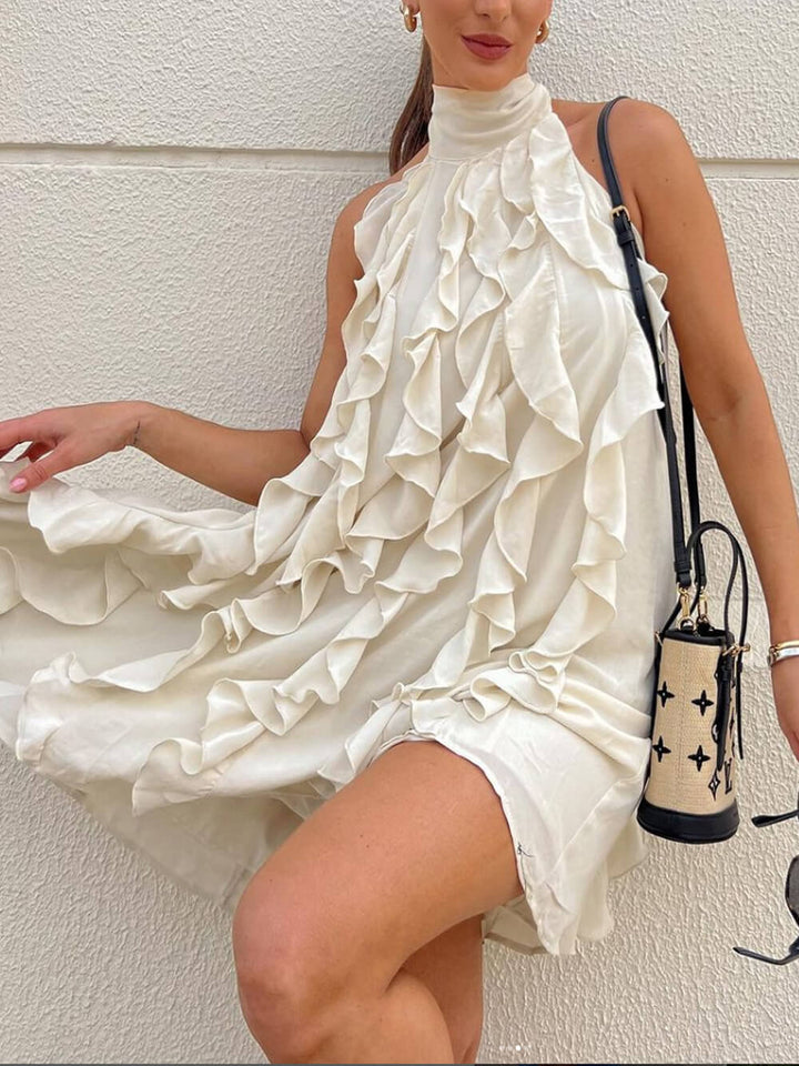 Elena | Abito Elegante con Colletto Alto