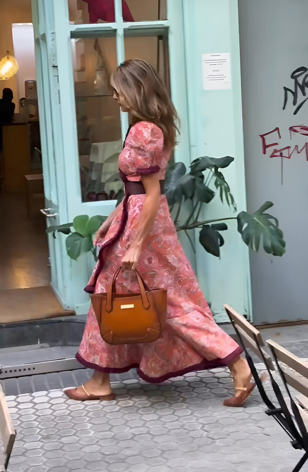 Aurora | Abito Maxi Rosa Elegante